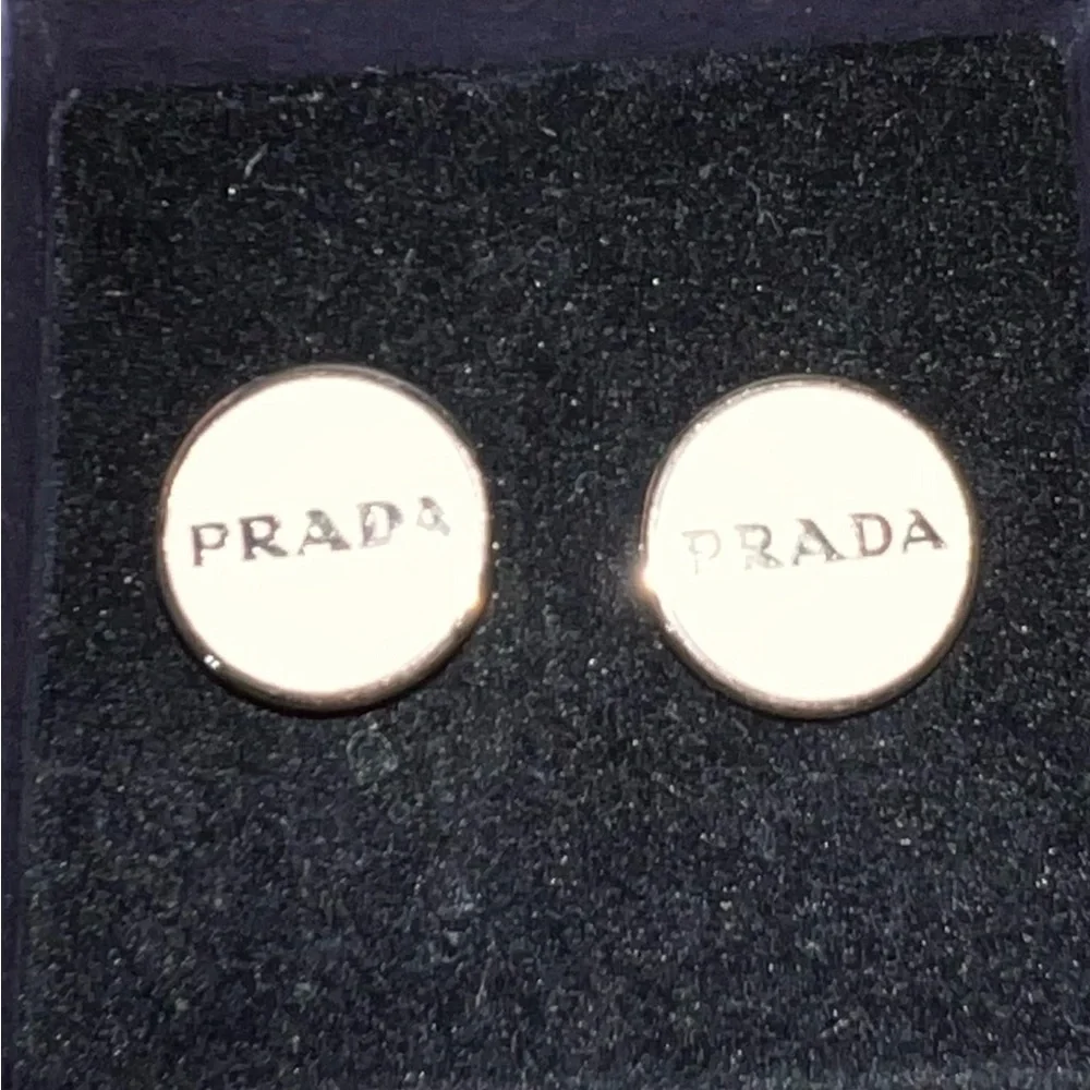 EUC Prada men’s cufflinks with box